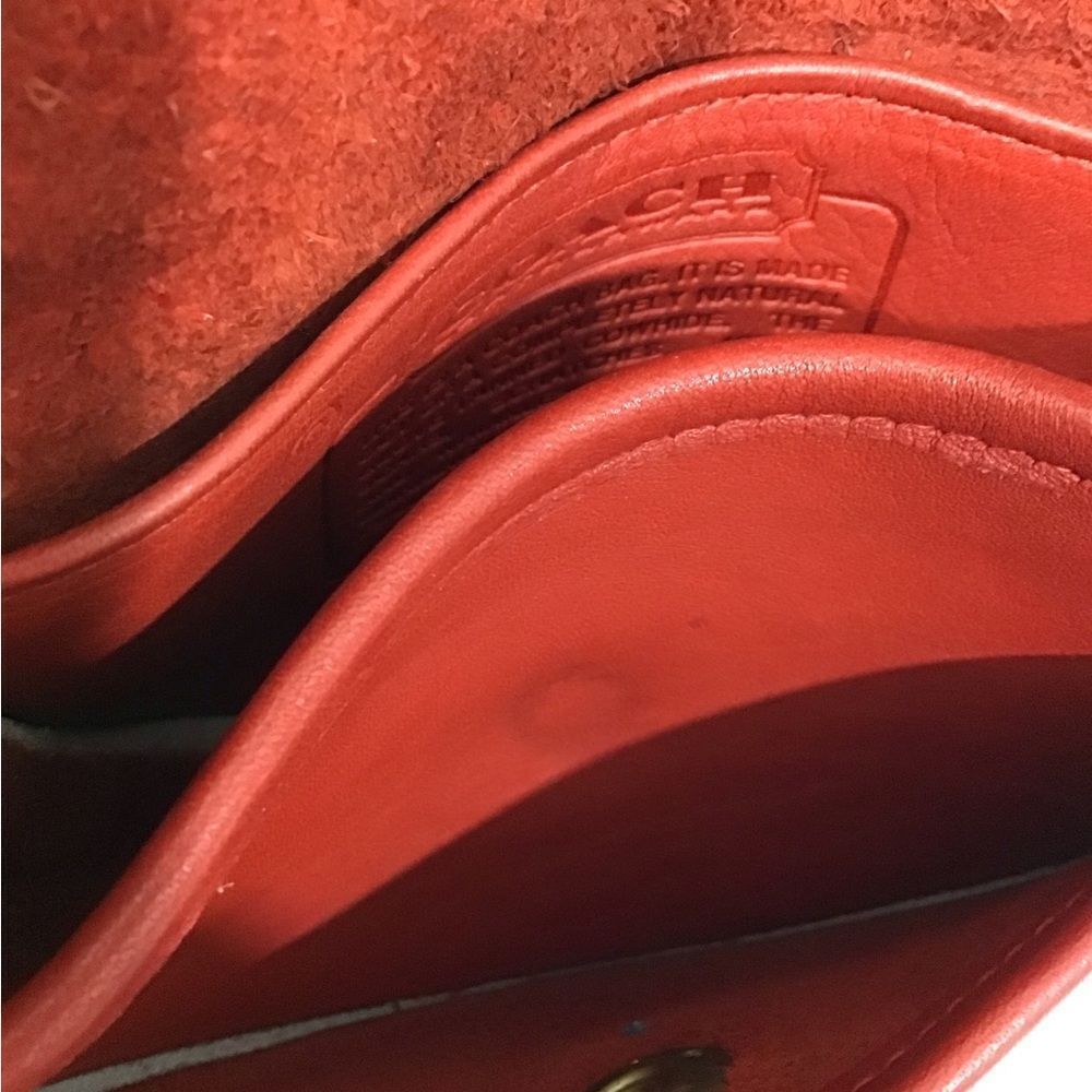 Coach Vintage Red Mini Crossbody Belt Bag Style #9826 - Picture 8 of 13